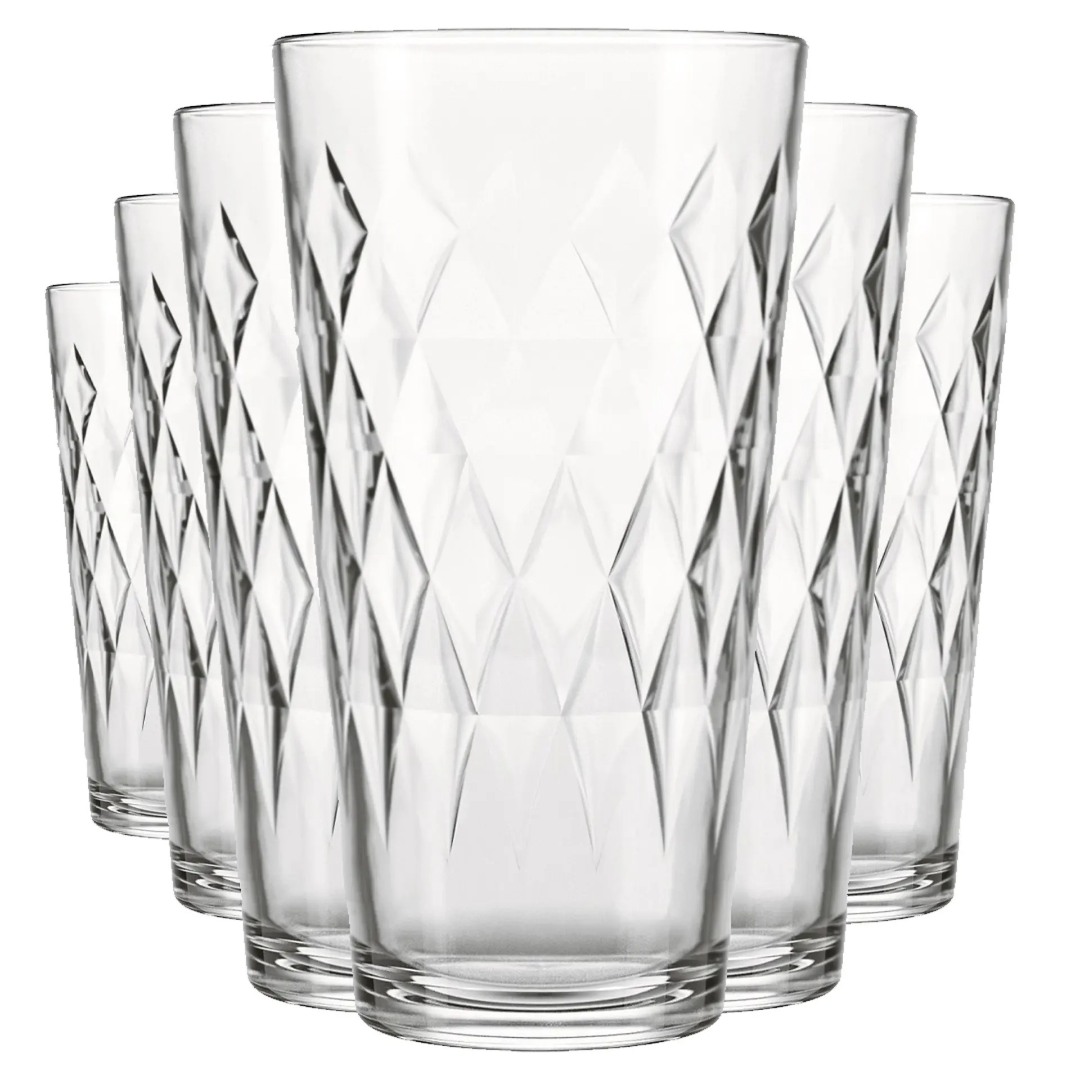 Conjunto de Copos de Vidro 350mL 6 Peças Vitrage Nadir
