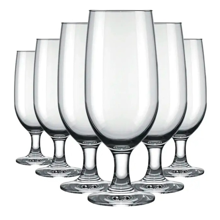 Jogo de Taças de Vidro 300mL 6 Peças Floripa Nadir